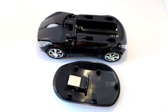 Not Necessity. 2.4GHz Wireless Black 3D Sports Car Mouse with USB ...