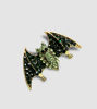 Picture of Gothic Green Crystal Bat Brooch – Vintage-Inspired Halloween Jewelry Pin for Men & Women