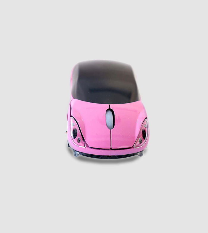 Not Necessity. 2.4GHz Wireless Pink 3D Sports Car Mouse with USB ...
