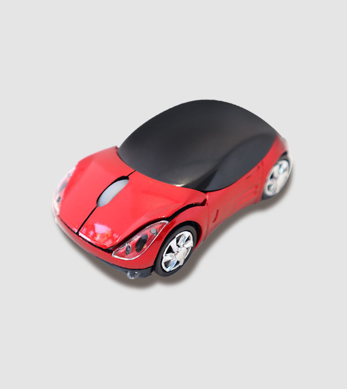 Not Necessity. 2.4GHz Wireless Red 3D Sports Car Mouse with USB ...