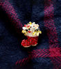 Picture of Christmas Stocking Boot Brooch | Christmas Pin - Rhinestone Brooch