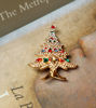 Picture of Rhinestone Crystal Christmas Tree Brooch | Unisex Christmas Brooch Pin - Perfect Gift