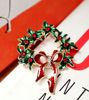Picture of Vintage Christmas Wreath Pin | Brooch - Rhinestone Brooch