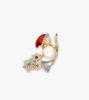 Picture of Unique Christmas Brooch With Pearl | Rhinestone Brooch | Christmas Brooch