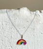 Picture of Rainbow Love Pendant Necklace – Colorful Charm Chain for Pride, LGBTQ+ & Everyday Style