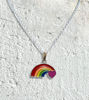 Picture of Rainbow Love Pendant Necklace – Colorful Charm Chain for Pride, LGBTQ+ & Everyday Style