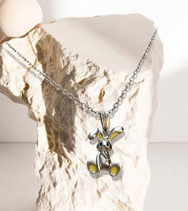Picture of Adorable Bunny Charm Pendant Necklace – Playful & Cute Accessory for Women & Kids