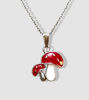 Picture of Red Mushroom Pendant Necklace – Cute & Whimsical Toadstool Charm Jewelry