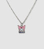 Picture of Pink Skull Kitty Pendant Necklace – Cute & Edgy Kawaii Goth Jewelry