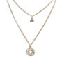 Picture of Golden Layered Necklace Set – Dainty & Elegant Crystal Pendant Jewelry