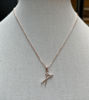 Picture of Elegant Rose Gold Bow Necklace – Dainty Ribbon Pendant with Sparkling Accents